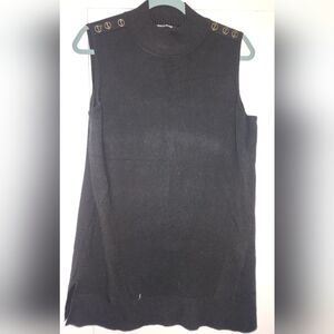 Cable & Gauge Black Sleeveless Tank Top